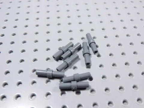 LEGO Lot of 8 Dark Bluish Gray 2L w/ Stop Ring BP
