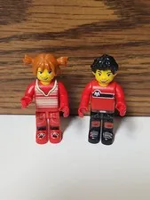 LOT OF 2 Lego Mini Figure JACK STONE & TINA Creator Advent A2