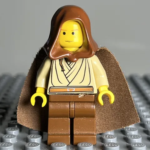 Lego Star Wars Young Obi-Wan Kenobi Minifigure sw0024 7161 Yellow Head - 3D