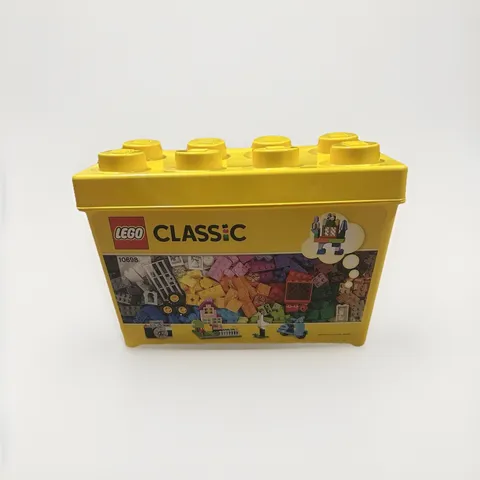 LEGO [EMPTY] Classic Storage Brick Yellow Large Plastic Bin Tote ONLY