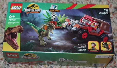 Lego Jurassic Park 30th Dilophosaurus Ambush 76958. New in sealed box. 211 pcs.