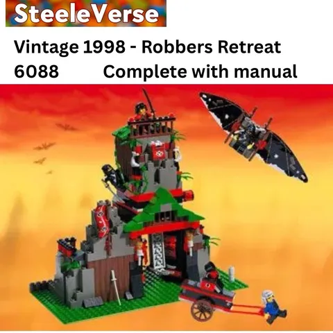 LEGO 6088 Vintage Robber’s Retreat Castle Ninja 1998 Complete w/ Instructions