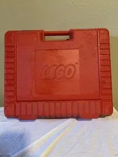 Vintage 1985 LEGO Red Storage Case Carrying Box Hard Plastic USA