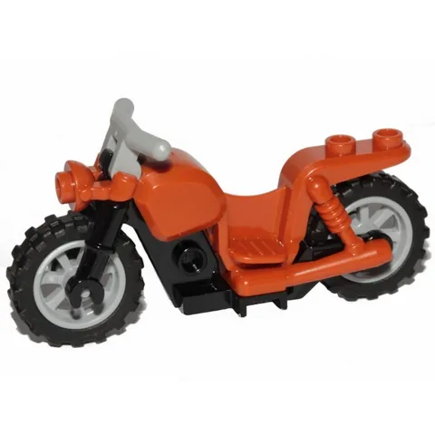 new LEGO Dark Orange Motorcycle Cruiser