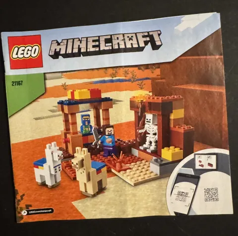 LEGO Minecraft The Trading Post 21167 Instruction Manual Booklet