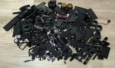 LEGO Bulk Lot 2 lbs BLACK Random Bricks Plates Parts Mixed Pieces for Building