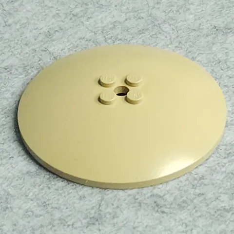 LEGO 3961 Dish 8 x 8 Inverted Radar Solid Studs Tan x1 Genuine