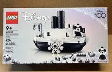 LEGO Disney 100- Mini Steamboat Willie (40659) Brand New & Sealed! Free Shipping