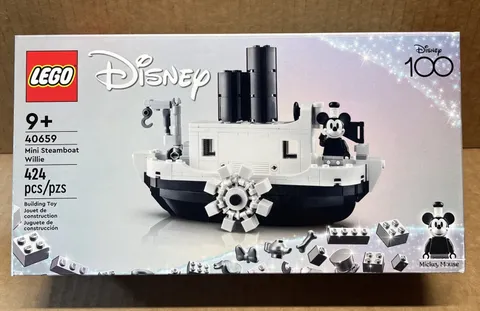 LEGO Disney 100- Mini Steamboat Willie (40659) Brand New & Sealed! Free Shipping