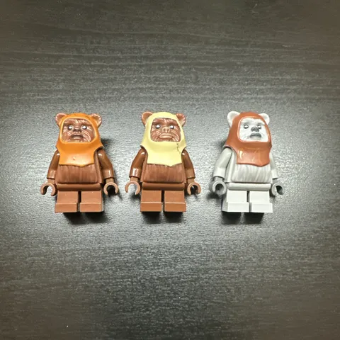 LEGO Star Wars Ewok lot 8038 Wicket Paploo Chief Chirpa