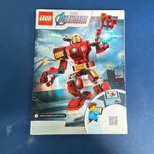 LEGO Marvel Avengers 76140 Iron Man Mech Instructions Manual Insert Loose Paper