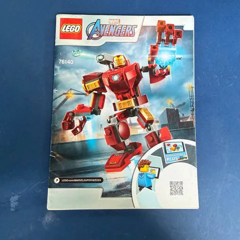 LEGO Marvel Avengers 76140 Iron Man Mech Instructions Manual Insert Loose Paper