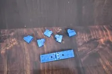 LEGO Bulk Lot Building Bricks Blocks Genuine Blue Hinge Pieces