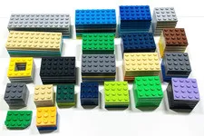 Lego BASEPLATES ONLY 115pc Mixed Colors Bulk Lot 4x12 4x10 4x8 4x6 4x4 4x3