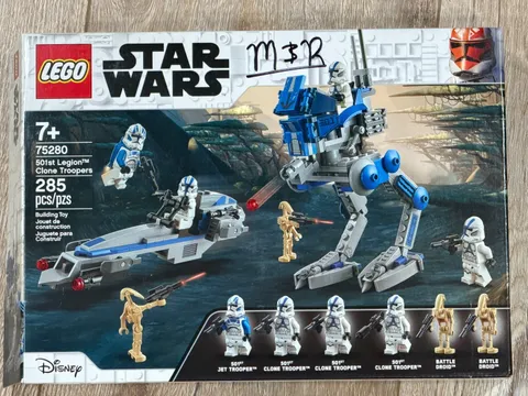 LEGO Star Wars: 501st Legion Clone Troopers 75280 (No minifigs 1 piece missing)