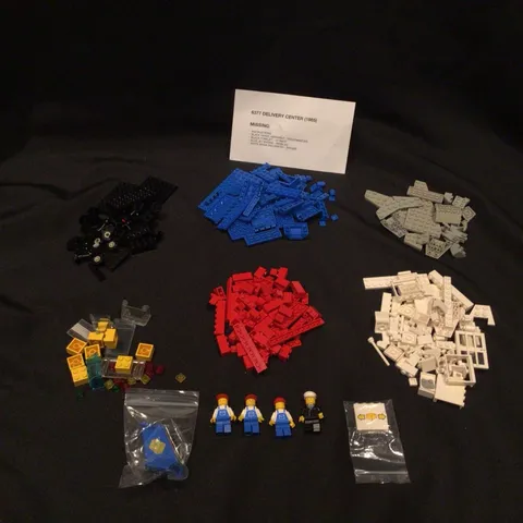 Vintage 1985 LEGO TOWN LEGOLAND Set 6377 Delivery Center (1985)  - NOT COMPLETE