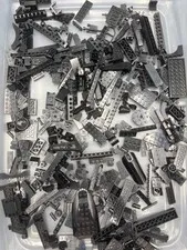 1 lb. Bulk Mixed Black Legos - standard blocks and unique pieces (Lot A)