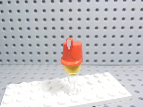 LEGO Red Printed Shako Hat Minifig Marching Band AY