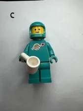 LEGO Classic Space Man Dark Turquoise Teal Astronaut Minifigure 21358 (idea227)