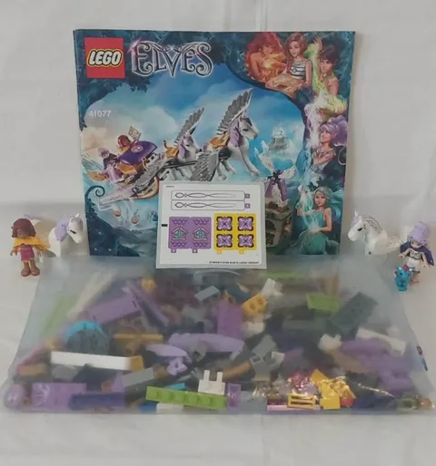 Lego Elves Aira's Pegasus Sleigh 41077 COMPLETE w/ instructions