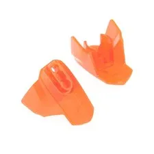 2x LEGO Bionicle Hero Factory Armor Size 4 Trans Neon Orange Tank 90640