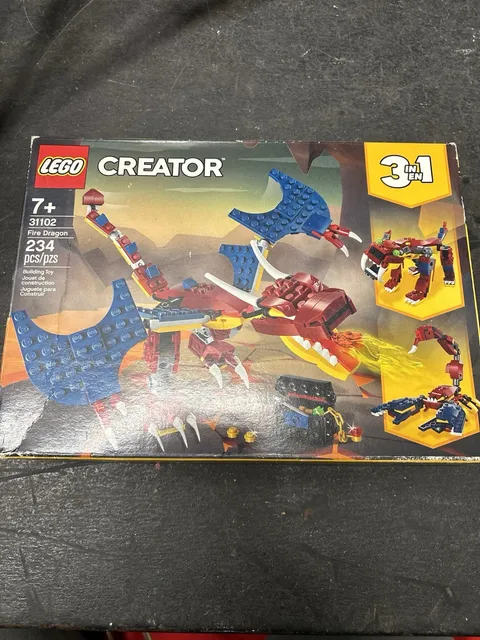 LEGO 31102 Creator Fire Dragon 3 in 1 ~ 234 pcs Building Toy ~ Brand New 7+