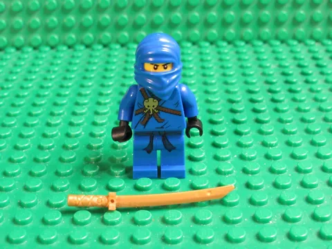LEGO NINJAGO Jay the golden weapons blue ninja minifigure hood FG19