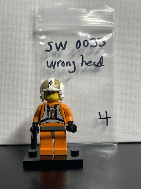 LEGO Star Wars Jon Vander Y-Wing Rebel Pilot Minifigure SW0033A