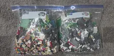 Building Blockes Bulk Lot Mixed Bricks & Pieces, Multicolor, (Not Lego Brand)