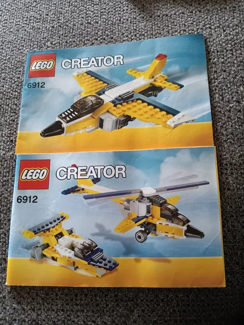 2 LEGO CREATOR #6912,,LEGO INSTRUCTION MANUALS,, ONLY,,LOOK 