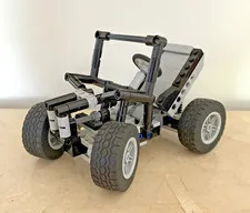 Vintage Lego Technic Custom Buggy Steering Rear Suspension Auto Car