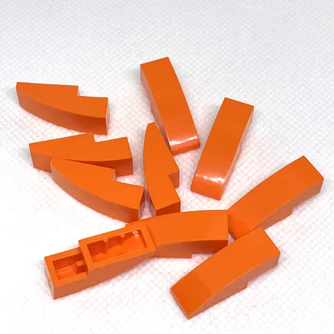 LEGO Parts - Orange Slope, Curved 3 x 1 - No 50950 - QTY 10