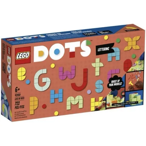 LEGO DOTS Lots of DOTS - Lettering 41950 Set, 722 pcs w/ Brick Separator