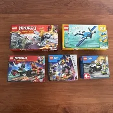 Lot of 5 Brand New SEALED Legos - 71810, 31160, 71838, 60428, 60455 - Ninjago