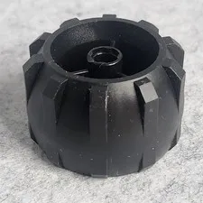 LEGO 30324 Wheel Hard Plastic Spoked Black x1 Genuine
