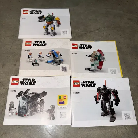 LEGO Star Wars Instruction Manuals Lot 75368 75369 75359 75344 + More