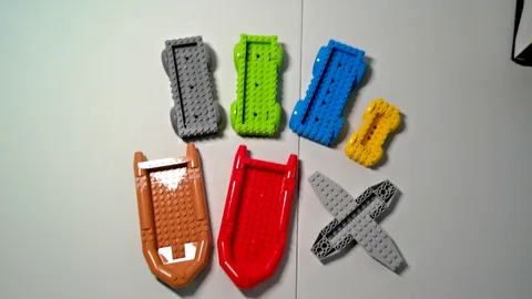Lego Lot of 7 Vehicle Base Chassis (Car, Boat and Airplane)