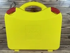 Official Lego Yellow Carry Case Storage Box Travel Case Adjustable Dividers