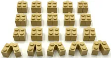 Lego 20 New Tan Swivel Bricks 1 x 4 Hingle Pieces