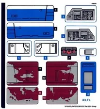 LEGO STICKER SHEET 75364 REPUBLIC E-WING VS HATI'S STARFIGHTER Set New