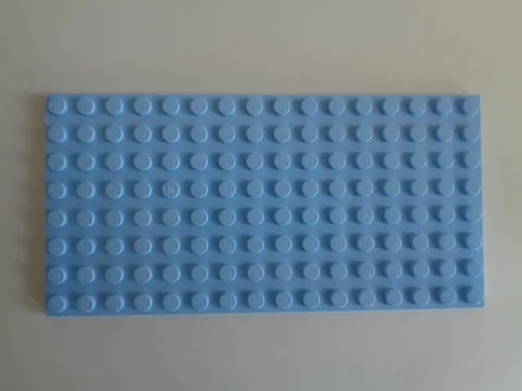 Lego Plate Plate 8 x 16 92438 Bright Light Blue