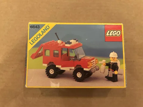 LEGO LEGOLAND: Fire Chief's Truck (6643)-Brand New In Factory Sealed Box