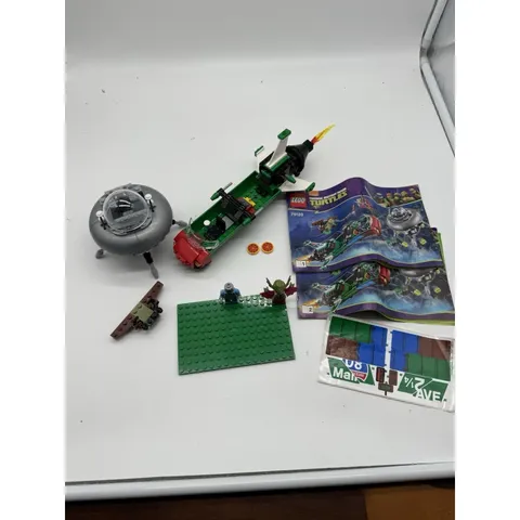 LEGO TMNT 79120 T-Rawket Sky Strike Partial Set with Kirby Bat Kraang Manuals