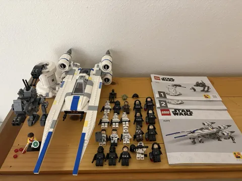 Lego Star Wars 75399 Rebel U-Wing Starfighter  And 74555 Minifigure Lot