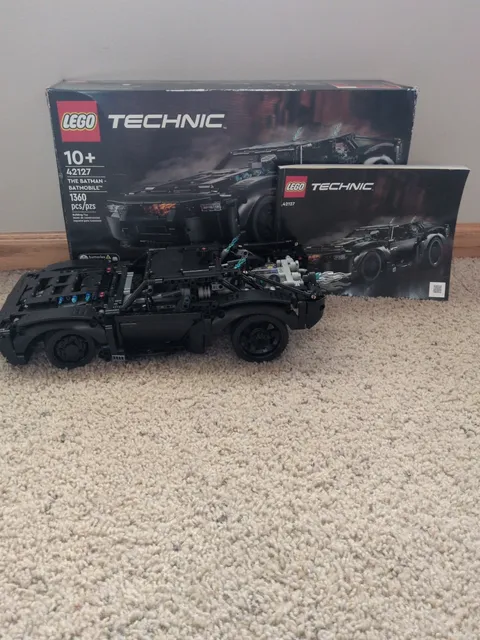 lego technic batmobile 42127 With Box, Instructions And The Built Car