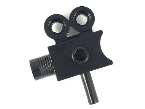 LEGO 5x Black Minifigure, Utensil Camera Movie Style inv.617