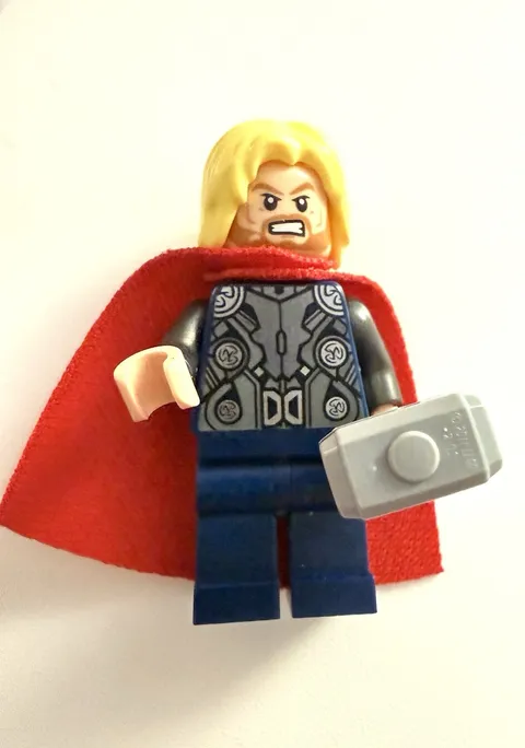 Lego Minifigure, Superhero SH0170, The Avengers Thor, Genuine, Great Condition