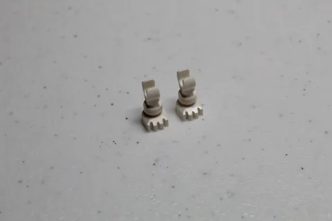(2) LEGO White Skeleton Legs