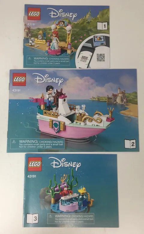Lego 43191 Ariel's Celebration Boat Instruction Manual Book Only - No Bricks