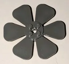 Lego Old Dark Gray 6 Blade Fan Propeller 8x8 Piece Part # 30078 Vintage Bladed